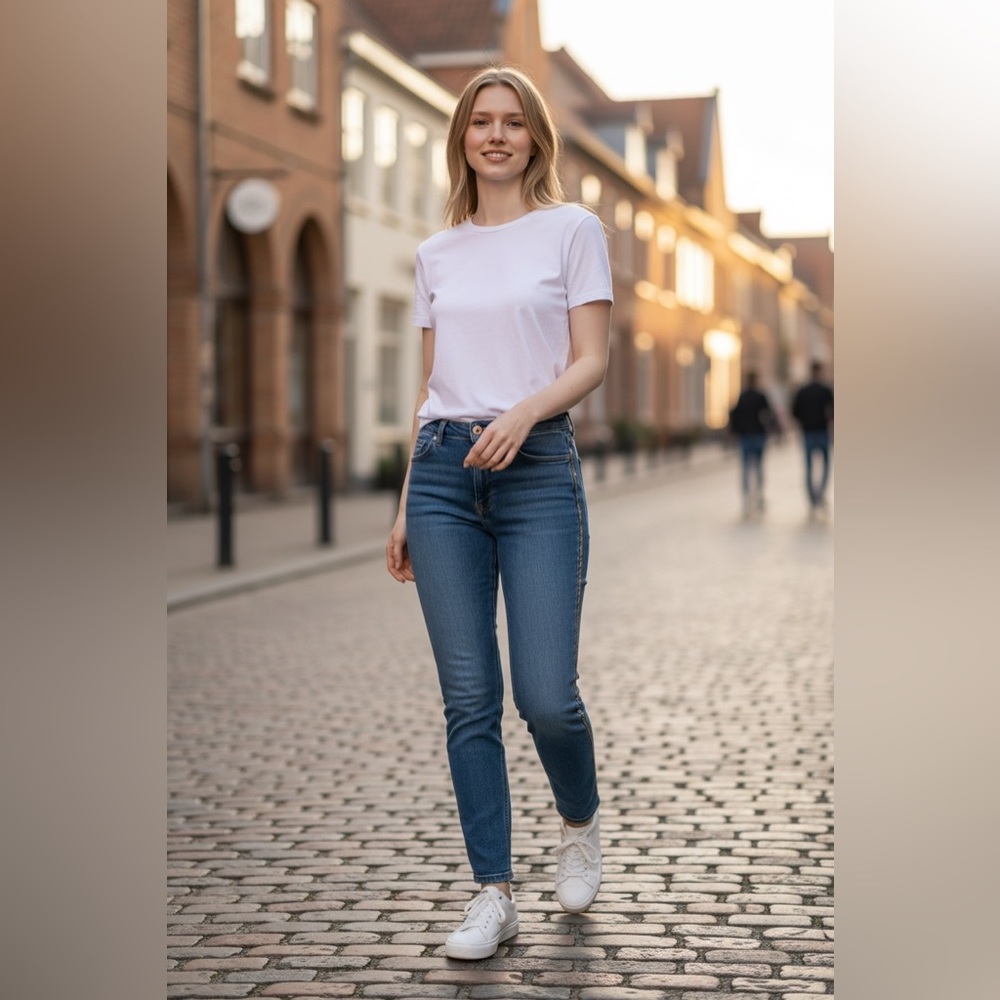 7 For All Mankind Indigo Skinny Jeans